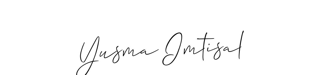 This is the best signature style for the Yusma Imtisal name. Also you like these signature font (Allison_Script). Mix name signature. Yusma Imtisal signature style 2 images and pictures png