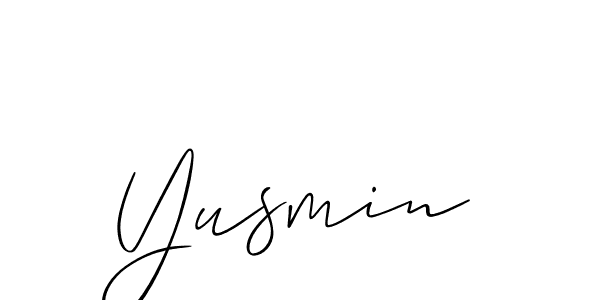 Make a beautiful signature design for name Yusmin. Use this online signature maker to create a handwritten signature for free. Yusmin signature style 2 images and pictures png