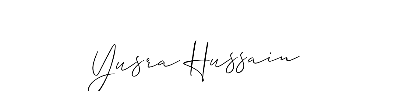 See photos of Yusra Hussain official signature by Spectra . Check more albums & portfolios. Read reviews & check more about Allison_Script font. Yusra Hussain signature style 2 images and pictures png