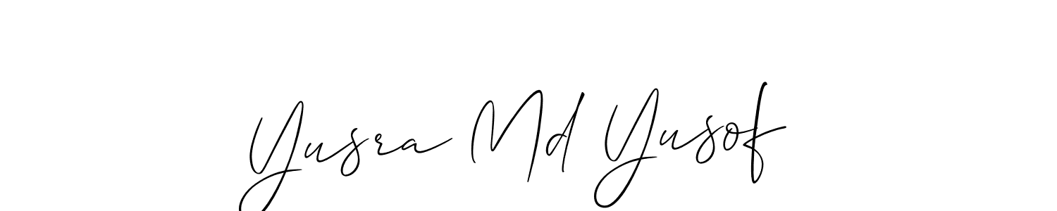 See photos of Yusra Md Yusof  official signature by Spectra . Check more albums & portfolios. Read reviews & check more about Allison_Script font. Yusra Md Yusof  signature style 2 images and pictures png