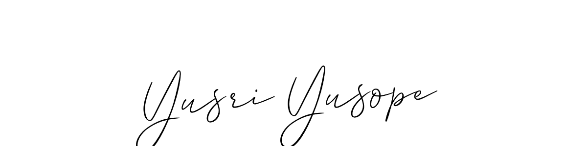 if you are searching for the best signature style for your name Yusri Yusope. so please give up your signature search. here we have designed multiple signature styles  using Allison_Script. Yusri Yusope signature style 2 images and pictures png