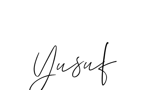 It looks lik you need a new signature style for name Yusuf. Design unique handwritten (Allison_Script) signature with our free signature maker in just a few clicks. Yusuf signature style 2 images and pictures png