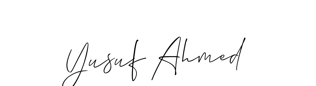 How to Draw Yusuf Ahmed signature style? Allison_Script is a latest design signature styles for name Yusuf Ahmed. Yusuf Ahmed signature style 2 images and pictures png