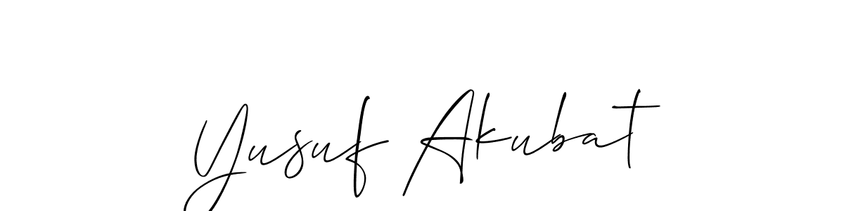 This is the best signature style for the Yusuf Akubat name. Also you like these signature font (Allison_Script). Mix name signature. Yusuf Akubat signature style 2 images and pictures png
