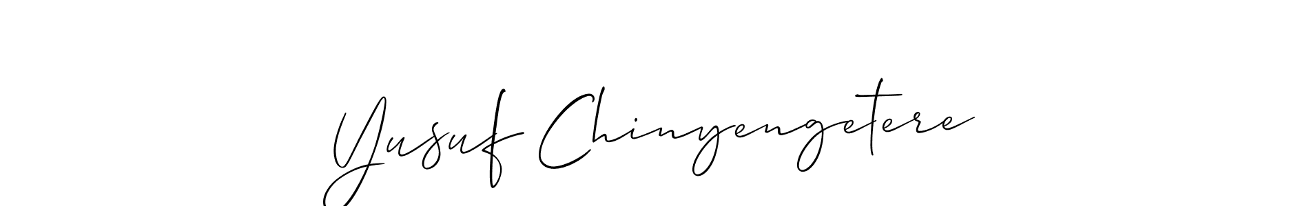 Similarly Allison_Script is the best handwritten signature design. Signature creator online .You can use it as an online autograph creator for name Yusuf Chinyengetere. Yusuf Chinyengetere signature style 2 images and pictures png