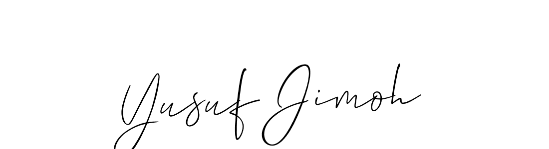 Make a beautiful signature design for name Yusuf Jimoh. With this signature (Allison_Script) style, you can create a handwritten signature for free. Yusuf Jimoh signature style 2 images and pictures png