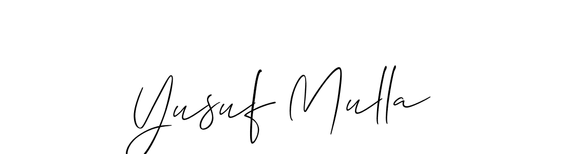 Best and Professional Signature Style for Yusuf Mulla. Allison_Script Best Signature Style Collection. Yusuf Mulla signature style 2 images and pictures png