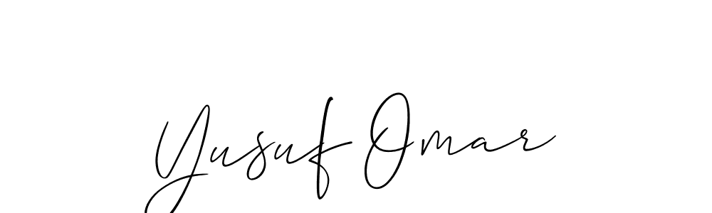 Allison_Script is a professional signature style that is perfect for those who want to add a touch of class to their signature. It is also a great choice for those who want to make their signature more unique. Get Yusuf Omar name to fancy signature for free. Yusuf Omar signature style 2 images and pictures png