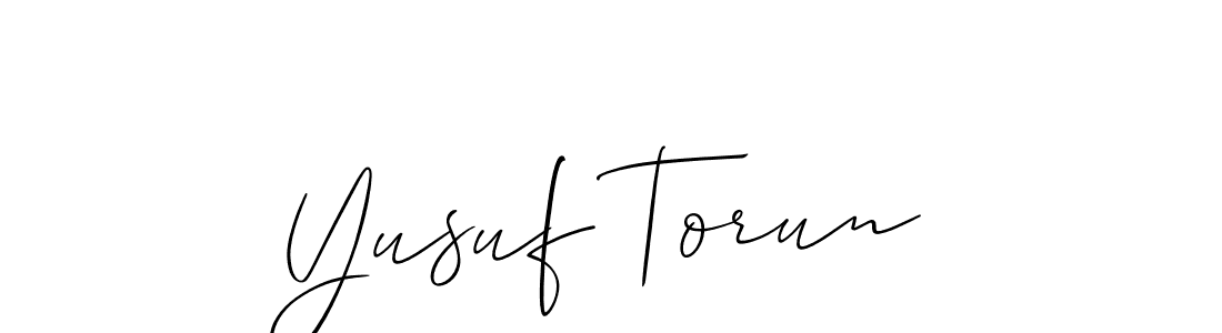 Also we have Yusuf Torun name is the best signature style. Create professional handwritten signature collection using Allison_Script autograph style. Yusuf Torun signature style 2 images and pictures png