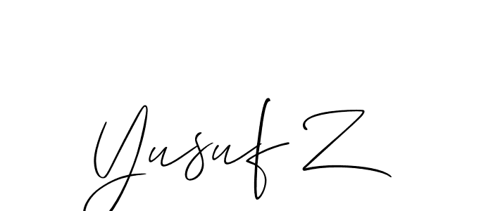Make a beautiful signature design for name Yusuf Z. Use this online signature maker to create a handwritten signature for free. Yusuf Z signature style 2 images and pictures png