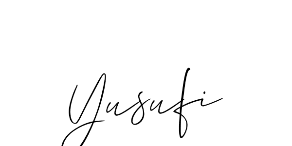 Allison_Script is a professional signature style that is perfect for those who want to add a touch of class to their signature. It is also a great choice for those who want to make their signature more unique. Get Yusufi name to fancy signature for free. Yusufi signature style 2 images and pictures png