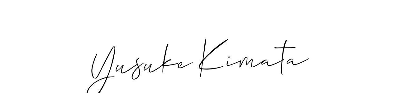 Create a beautiful signature design for name Yusuke Kimata. With this signature (Allison_Script) fonts, you can make a handwritten signature for free. Yusuke Kimata signature style 2 images and pictures png