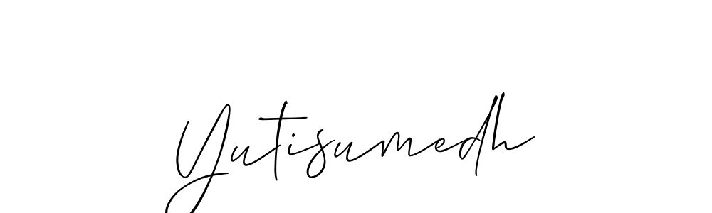 Make a beautiful signature design for name Yutisumedh. Use this online signature maker to create a handwritten signature for free. Yutisumedh signature style 2 images and pictures png