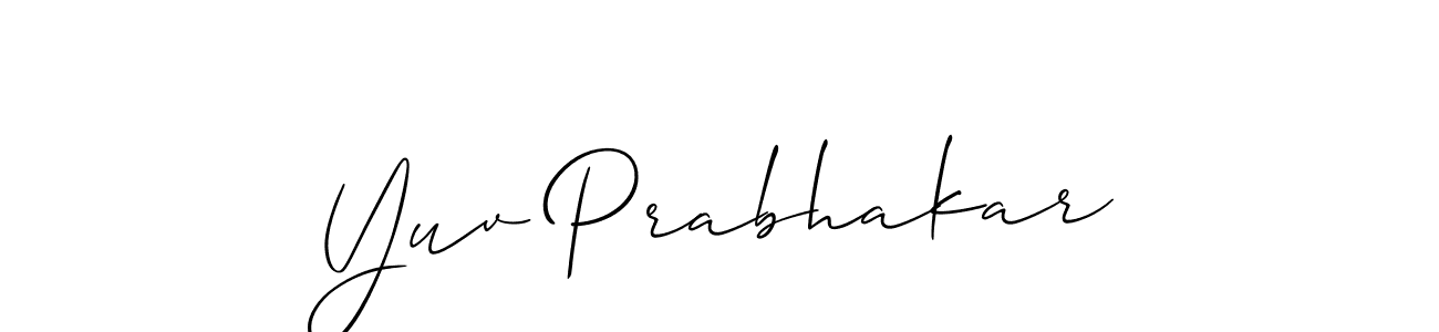 Make a short Yuv Prabhakar signature style. Manage your documents anywhere anytime using Allison_Script. Create and add eSignatures, submit forms, share and send files easily. Yuv Prabhakar signature style 2 images and pictures png