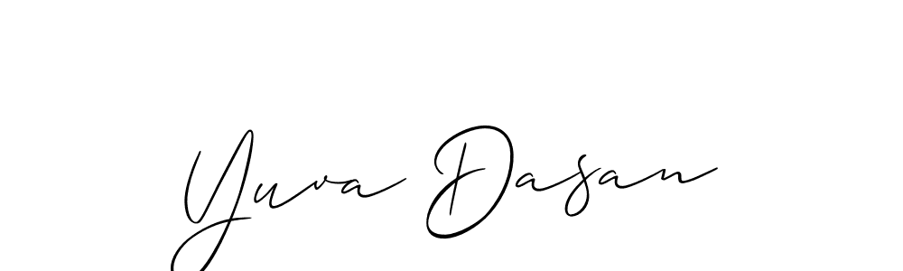 Make a beautiful signature design for name Yuva Dasan. Use this online signature maker to create a handwritten signature for free. Yuva Dasan signature style 2 images and pictures png