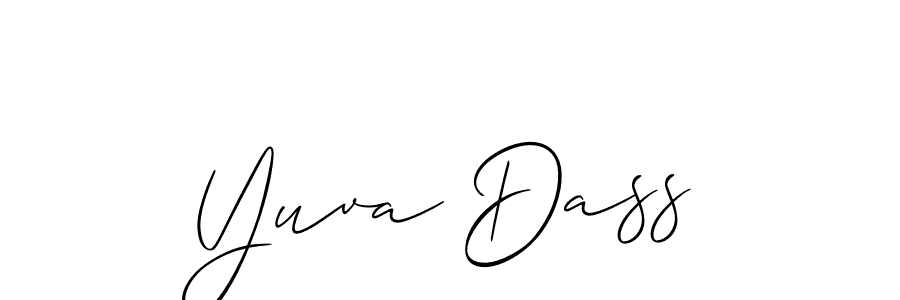 Design your own signature with our free online signature maker. With this signature software, you can create a handwritten (Allison_Script) signature for name Yuva Dass. Yuva Dass signature style 2 images and pictures png
