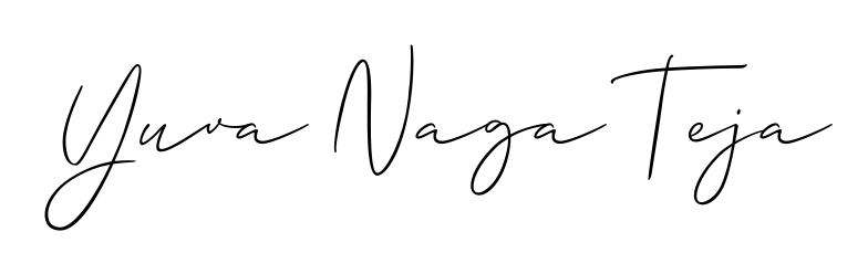 Also we have Yuva Naga Teja name is the best signature style. Create professional handwritten signature collection using Allison_Script autograph style. Yuva Naga Teja signature style 2 images and pictures png