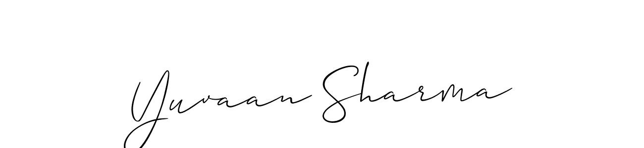 How to Draw Yuvaan Sharma signature style? Allison_Script is a latest design signature styles for name Yuvaan Sharma. Yuvaan Sharma signature style 2 images and pictures png