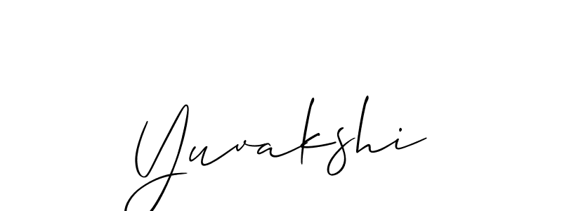 Also we have Yuvakshi name is the best signature style. Create professional handwritten signature collection using Allison_Script autograph style. Yuvakshi signature style 2 images and pictures png