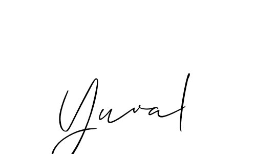 Similarly Allison_Script is the best handwritten signature design. Signature creator online .You can use it as an online autograph creator for name Yuval. Yuval signature style 2 images and pictures png