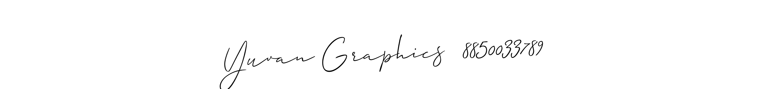 How to Draw Yuvan Graphics  8850033789 signature style? Allison_Script is a latest design signature styles for name Yuvan Graphics  8850033789. Yuvan Graphics  8850033789 signature style 2 images and pictures png