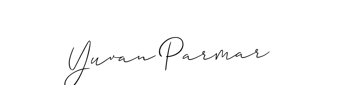 How to make Yuvan Parmar name signature. Use Allison_Script style for creating short signs online. This is the latest handwritten sign. Yuvan Parmar signature style 2 images and pictures png