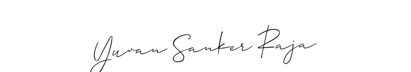 Design your own signature with our free online signature maker. With this signature software, you can create a handwritten (Allison_Script) signature for name Yuvan Sanker Raja. Yuvan Sanker Raja signature style 2 images and pictures png