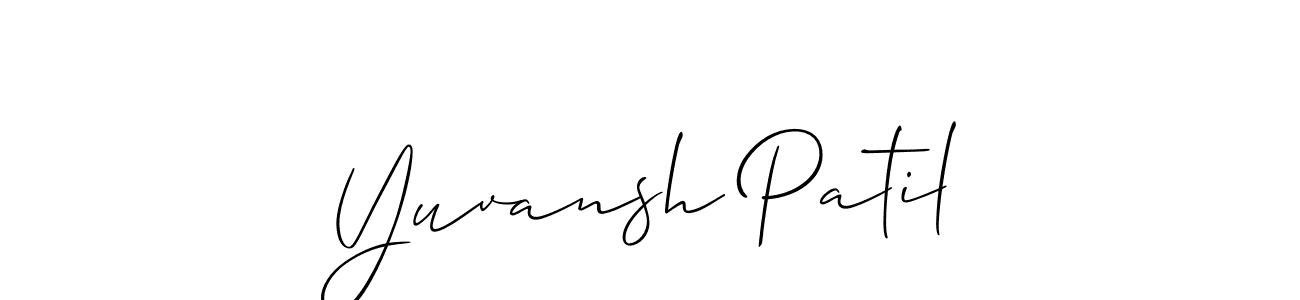 Make a short Yuvansh Patil signature style. Manage your documents anywhere anytime using Allison_Script. Create and add eSignatures, submit forms, share and send files easily. Yuvansh Patil signature style 2 images and pictures png
