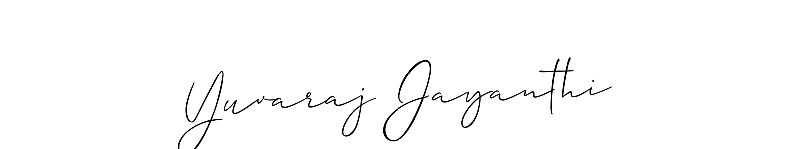 This is the best signature style for the Yuvaraj Jayanthi name. Also you like these signature font (Allison_Script). Mix name signature. Yuvaraj Jayanthi signature style 2 images and pictures png