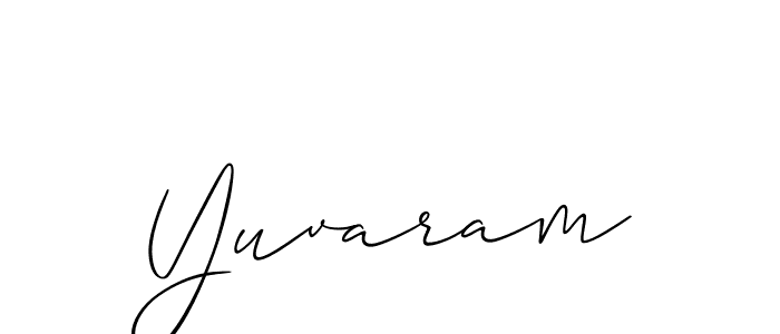 Make a beautiful signature design for name Yuvaram. Use this online signature maker to create a handwritten signature for free. Yuvaram signature style 2 images and pictures png