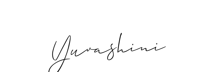How to make Yuvashini signature? Allison_Script is a professional autograph style. Create handwritten signature for Yuvashini name. Yuvashini signature style 2 images and pictures png