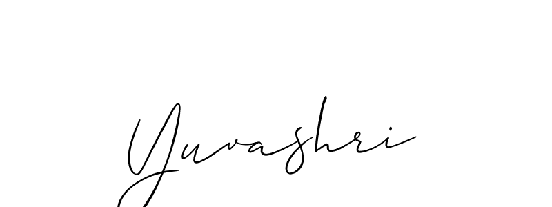 You should practise on your own different ways (Allison_Script) to write your name (Yuvashri) in signature. don't let someone else do it for you. Yuvashri signature style 2 images and pictures png