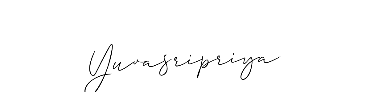 Make a short Yuvasripriya signature style. Manage your documents anywhere anytime using Allison_Script. Create and add eSignatures, submit forms, share and send files easily. Yuvasripriya signature style 2 images and pictures png