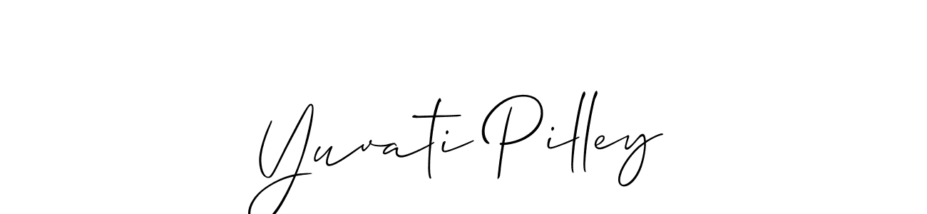 You can use this online signature creator to create a handwritten signature for the name Yuvati Pilley. This is the best online autograph maker. Yuvati Pilley signature style 2 images and pictures png
