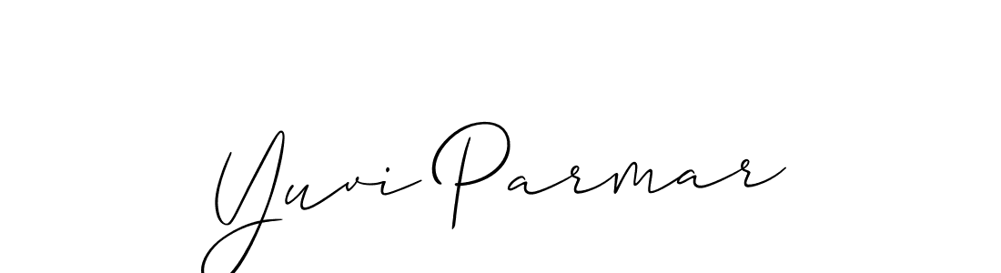 Also we have Yuvi Parmar name is the best signature style. Create professional handwritten signature collection using Allison_Script autograph style. Yuvi Parmar signature style 2 images and pictures png