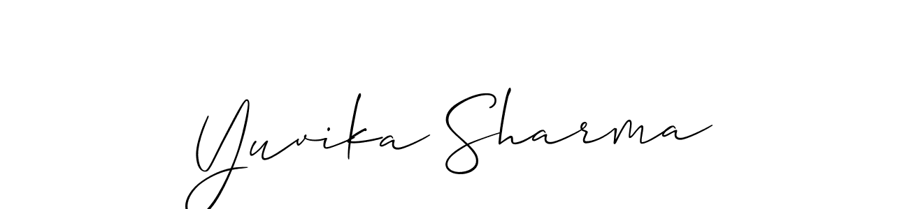 You can use this online signature creator to create a handwritten signature for the name Yuvika Sharma. This is the best online autograph maker. Yuvika Sharma signature style 2 images and pictures png
