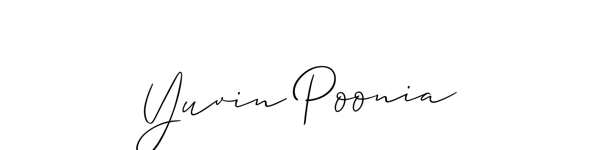 Once you've used our free online signature maker to create your best signature Allison_Script style, it's time to enjoy all of the benefits that Yuvin Poonia name signing documents. Yuvin Poonia signature style 2 images and pictures png