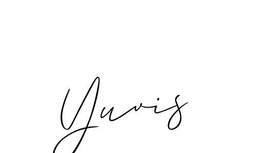 Best and Professional Signature Style for Yuvis. Allison_Script Best Signature Style Collection. Yuvis signature style 2 images and pictures png