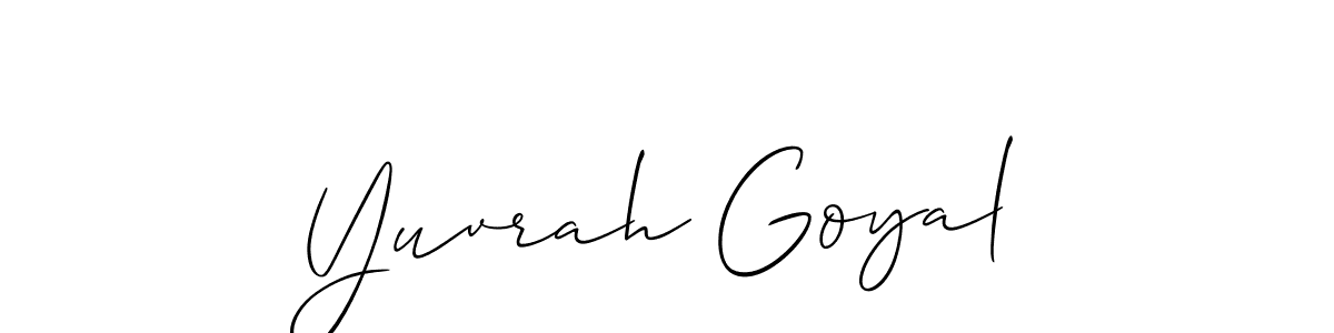 Here are the top 10 professional signature styles for the name Yuvrah Goyal. These are the best autograph styles you can use for your name. Yuvrah Goyal signature style 2 images and pictures png