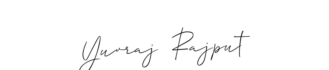 Make a beautiful signature design for name Yuvraj  Rajput. With this signature (Allison_Script) style, you can create a handwritten signature for free. Yuvraj  Rajput signature style 2 images and pictures png