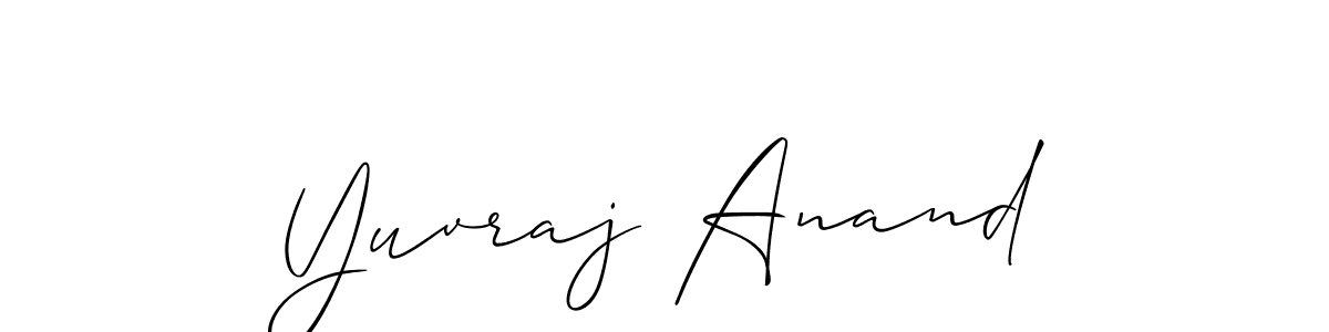 Make a short Yuvraj Anand signature style. Manage your documents anywhere anytime using Allison_Script. Create and add eSignatures, submit forms, share and send files easily. Yuvraj Anand signature style 2 images and pictures png