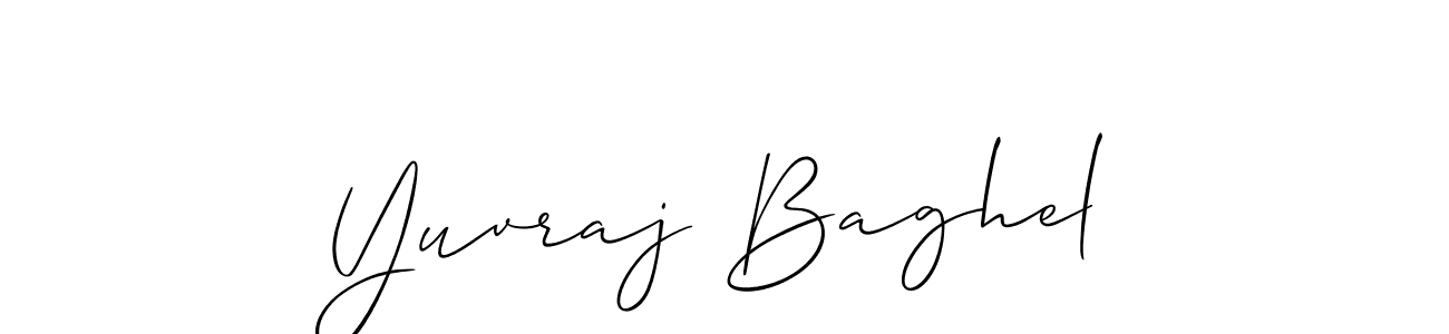 How to make Yuvraj Baghel signature? Allison_Script is a professional autograph style. Create handwritten signature for Yuvraj Baghel name. Yuvraj Baghel signature style 2 images and pictures png