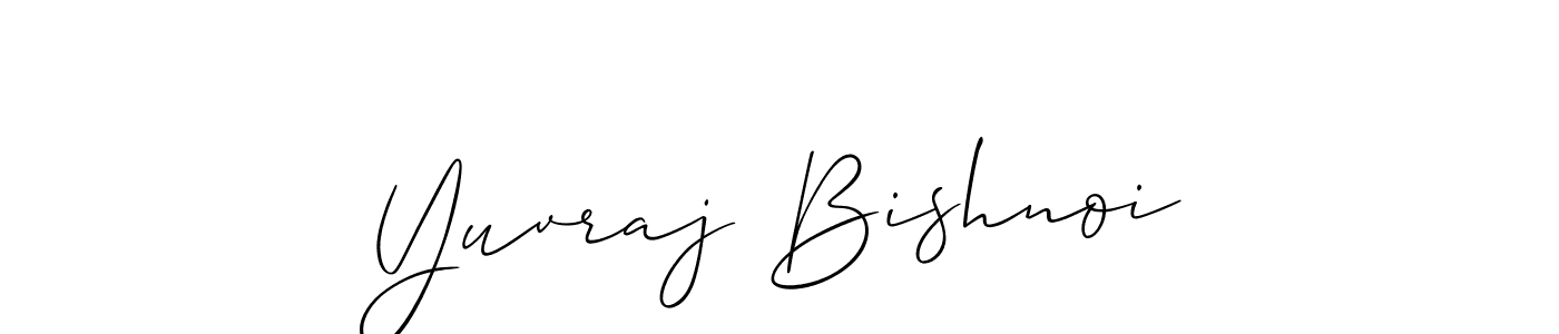 It looks lik you need a new signature style for name Yuvraj Bishnoi. Design unique handwritten (Allison_Script) signature with our free signature maker in just a few clicks. Yuvraj Bishnoi signature style 2 images and pictures png