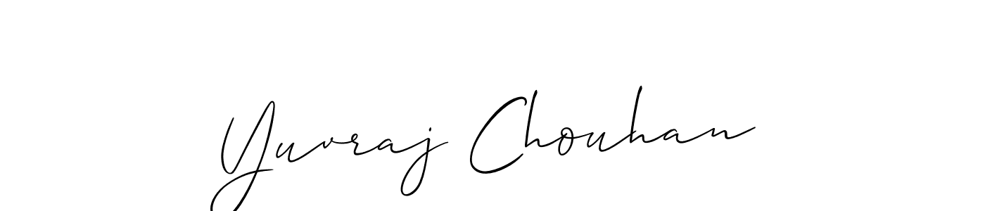 Yuvraj Chouhan stylish signature style. Best Handwritten Sign (Allison_Script) for my name. Handwritten Signature Collection Ideas for my name Yuvraj Chouhan. Yuvraj Chouhan signature style 2 images and pictures png