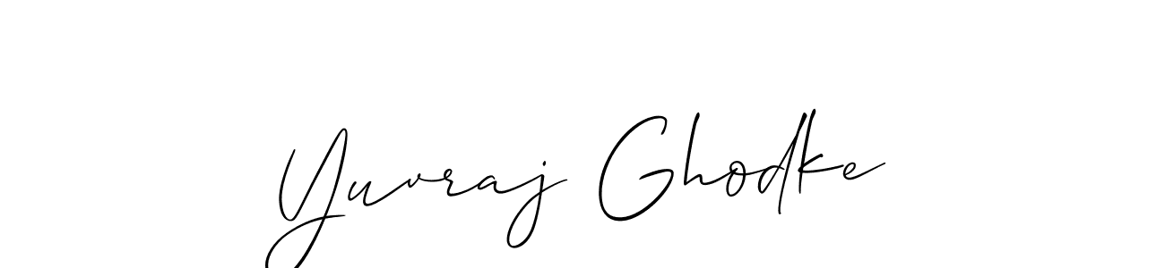 The best way (Allison_Script) to make a short signature is to pick only two or three words in your name. The name Yuvraj Ghodke include a total of six letters. For converting this name. Yuvraj Ghodke signature style 2 images and pictures png