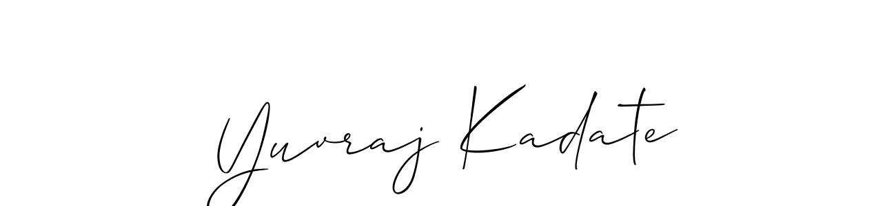 You can use this online signature creator to create a handwritten signature for the name Yuvraj Kadate. This is the best online autograph maker. Yuvraj Kadate signature style 2 images and pictures png