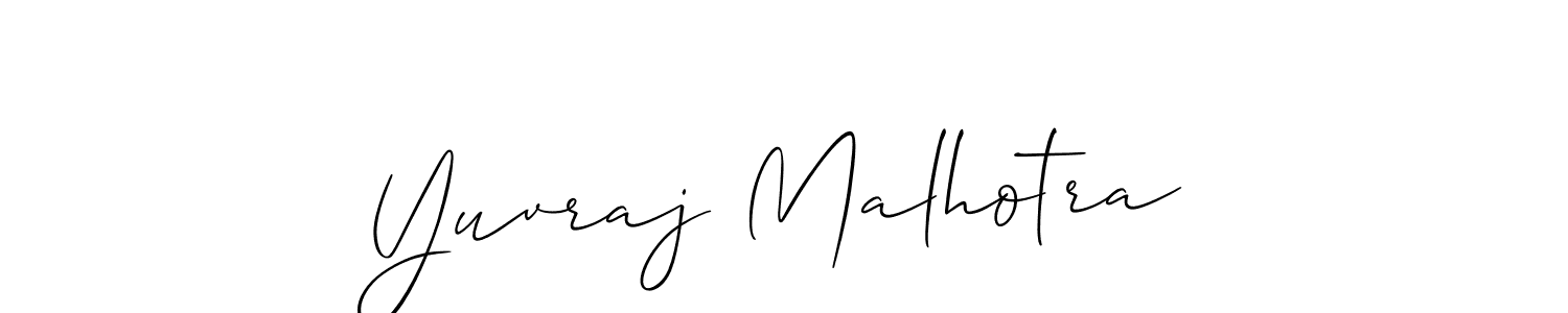 This is the best signature style for the Yuvraj Malhotra name. Also you like these signature font (Allison_Script). Mix name signature. Yuvraj Malhotra signature style 2 images and pictures png