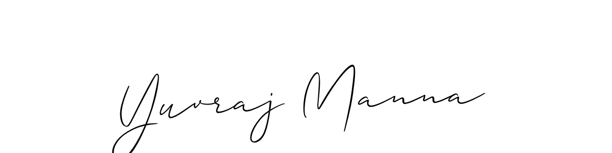 if you are searching for the best signature style for your name Yuvraj Manna. so please give up your signature search. here we have designed multiple signature styles  using Allison_Script. Yuvraj Manna signature style 2 images and pictures png