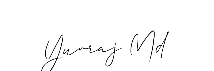 Make a short Yuvraj Md signature style. Manage your documents anywhere anytime using Allison_Script. Create and add eSignatures, submit forms, share and send files easily. Yuvraj Md signature style 2 images and pictures png