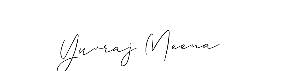 Similarly Allison_Script is the best handwritten signature design. Signature creator online .You can use it as an online autograph creator for name Yuvraj Meena. Yuvraj Meena signature style 2 images and pictures png